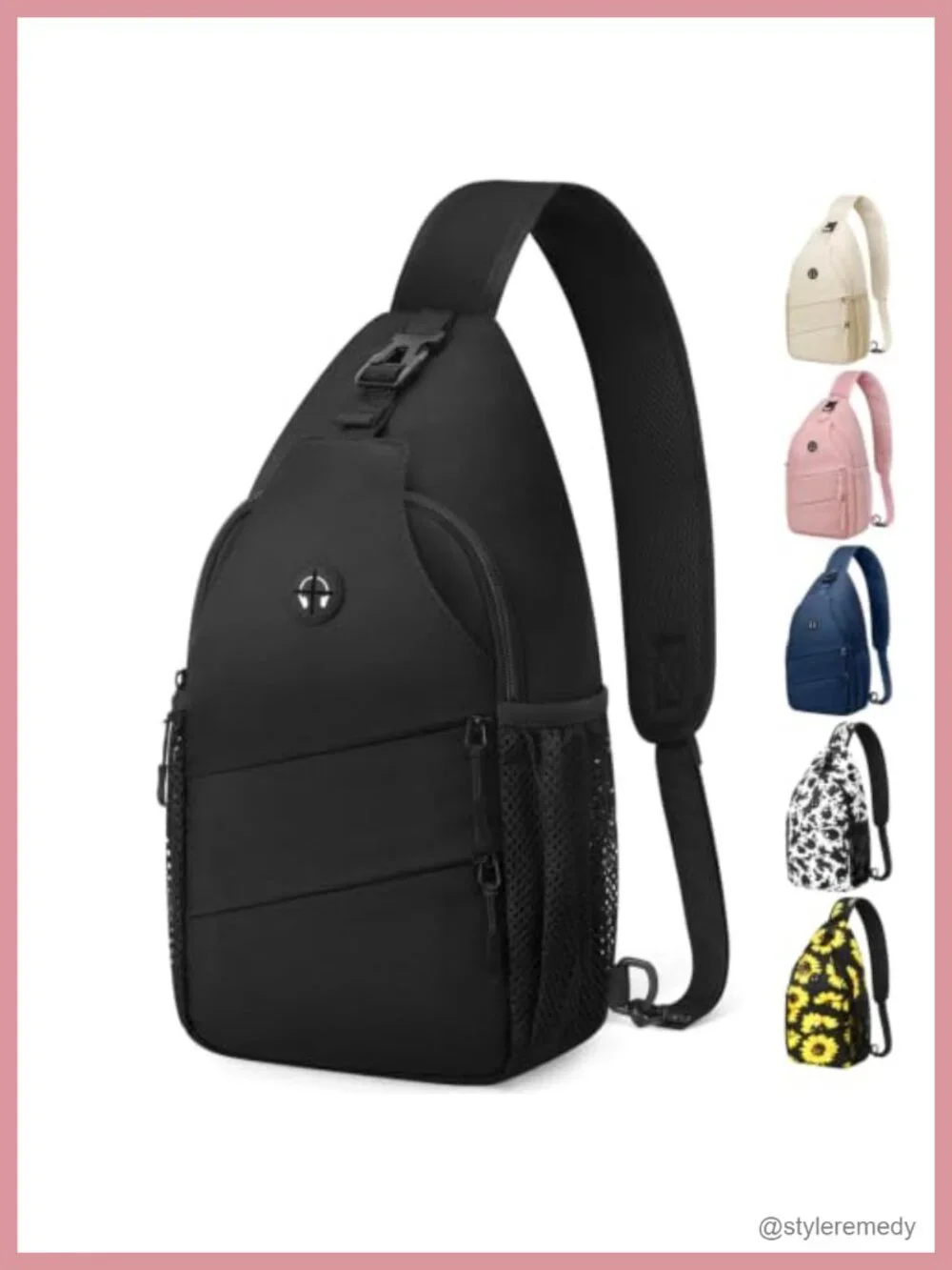 Crossbody Sling Bag Backpack with Adjustable Convertible Strap